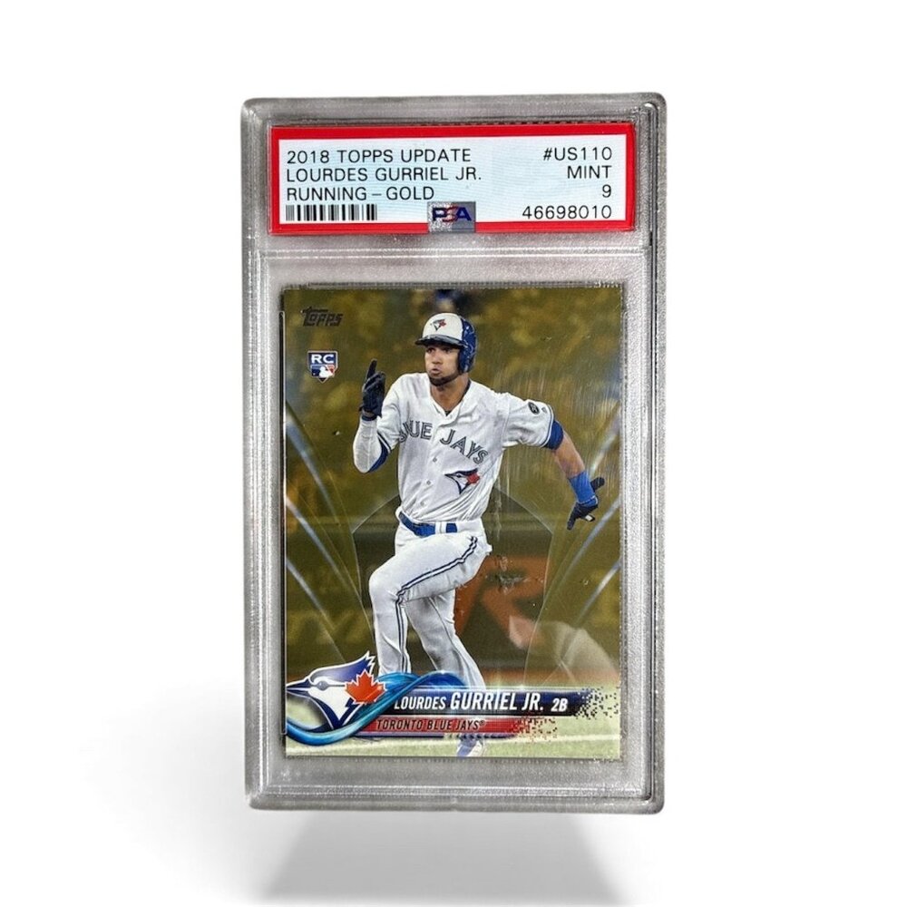 2018 TOPPS UPDATE #US110 LOURDES GURRIEL JR. RUNNING-GOLD PSA 9